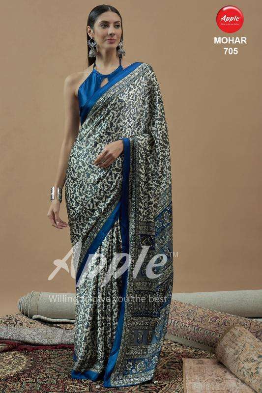 apple mohar vol 7 series 701-712 JAPAN SATIN wholesale saree in surat 