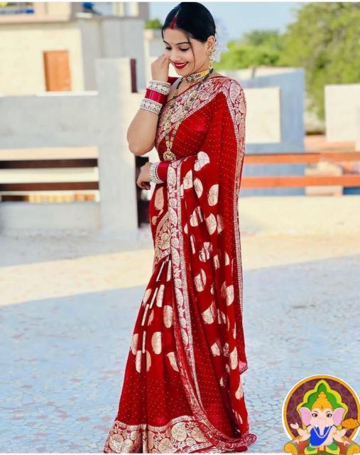 ARPITA-4 Pure Viscose Georgette Wholesale Saree in Surat