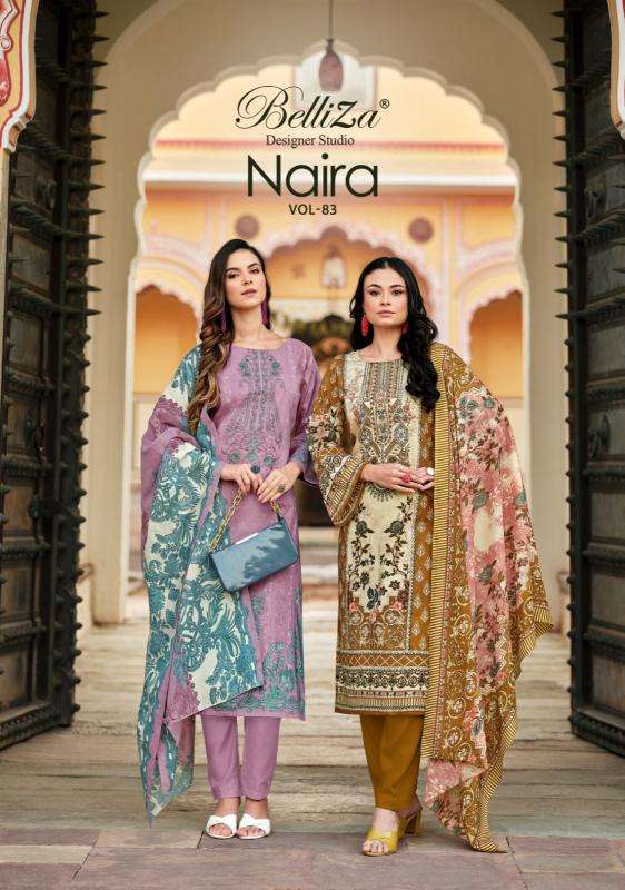 belliza naira vol 83 series 1004001-1004008 Pure Cotton wholesale salwar kameez in surat