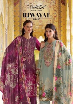 belliza riwayat vol 7 series 996001-996008 Pure Viscose Rayon Wholesale Salwar Kameez in Surat