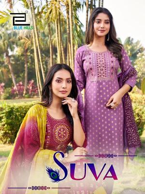 blue hills suva series 1001-1008 Rayon 14kg Wholesale Salwar Kameez in Surat