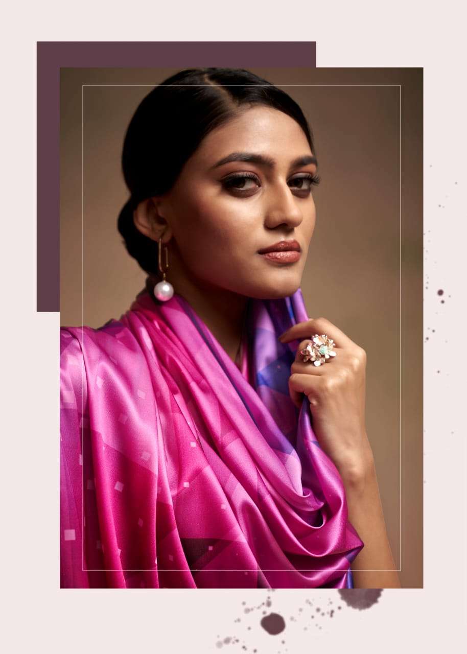 Bollywood Sattin Satin Crepe Digital Print Wholesale Sarees in Surat – Elegant & Trendy Collection