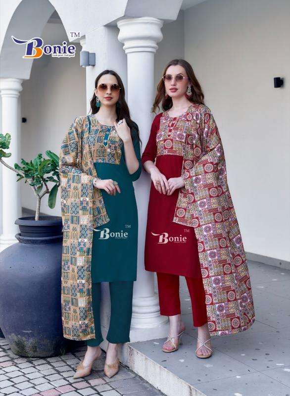 bonie divya vol 1 series 1001-1006 RAYON wholesale salwar kameez in surat