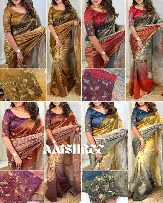 BT-56 Shanmika Taspa Organza Designer Saree Wholesale in Surat