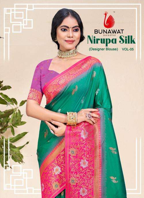 bunawat nirupa silk vol 05 series 1001-1008 SILK wholesale saree in surat