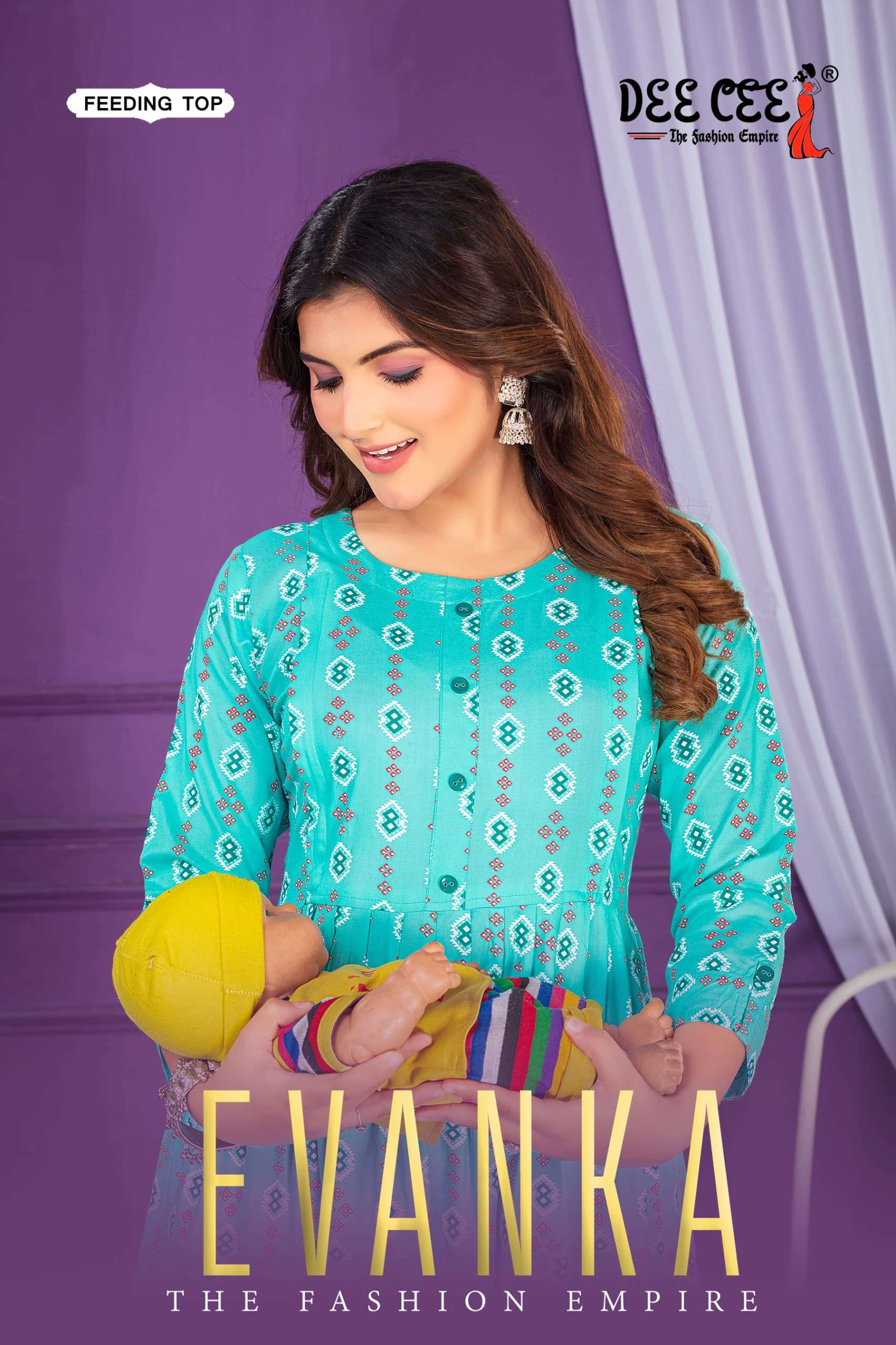 Deecee Evanka series 101-106 Rayon Wholesale kurti in Surat