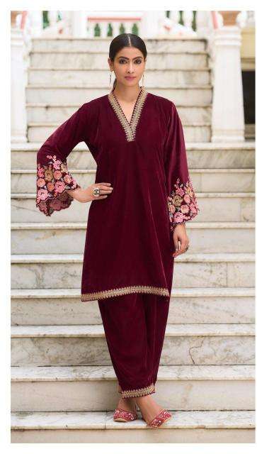 deepsy suit d-543 abcd Velvet with embroidery wholesale kurti in surat