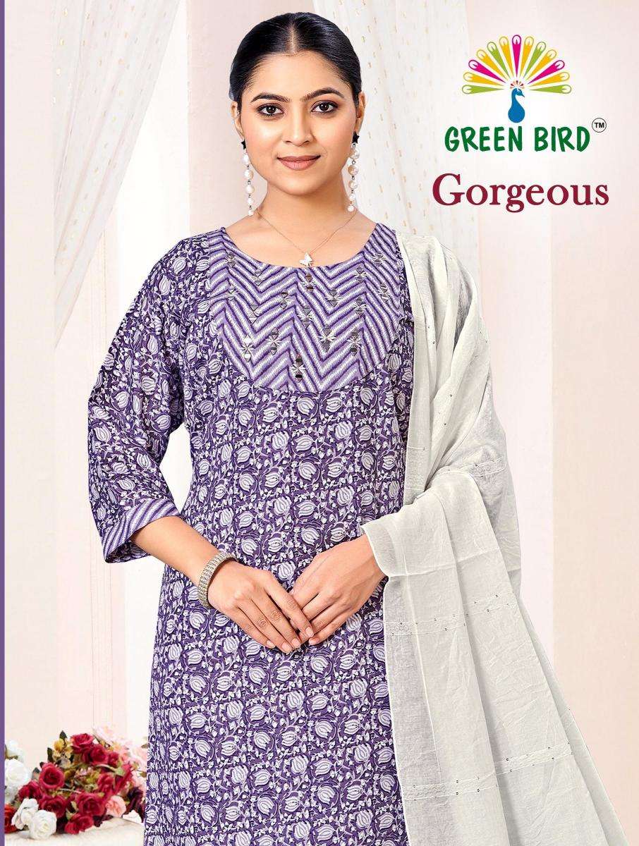 green bird gorgeous series 301-312 INDIGO PRINT wholesale salwar kameez in surat