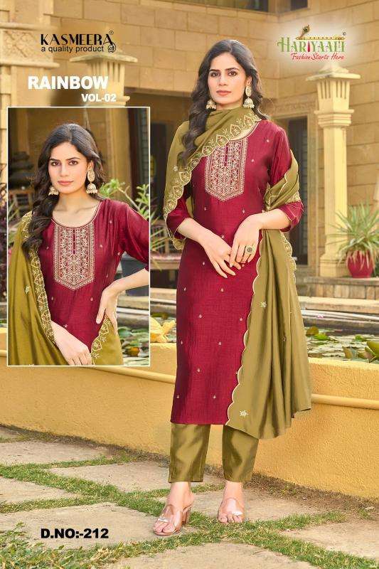 hariyaali rainbow vol 2 series 207-213 VICHITRA SILK wholesale salwar kameez in surat