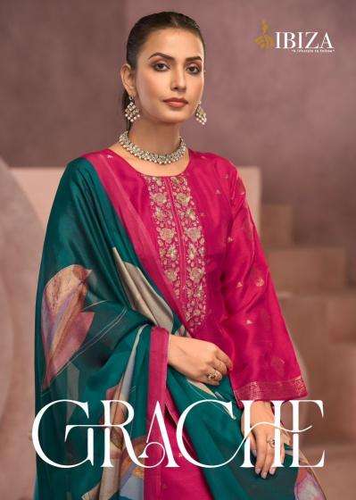 ibiza grache series 1481-1484 PURE SILK JAQUARD wholesale salwar kameez in surat