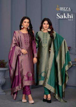 ibiza sakhi vol 4 series 11161-11164 PURE BANGLORY SILK wholesale salwar kameez in surat