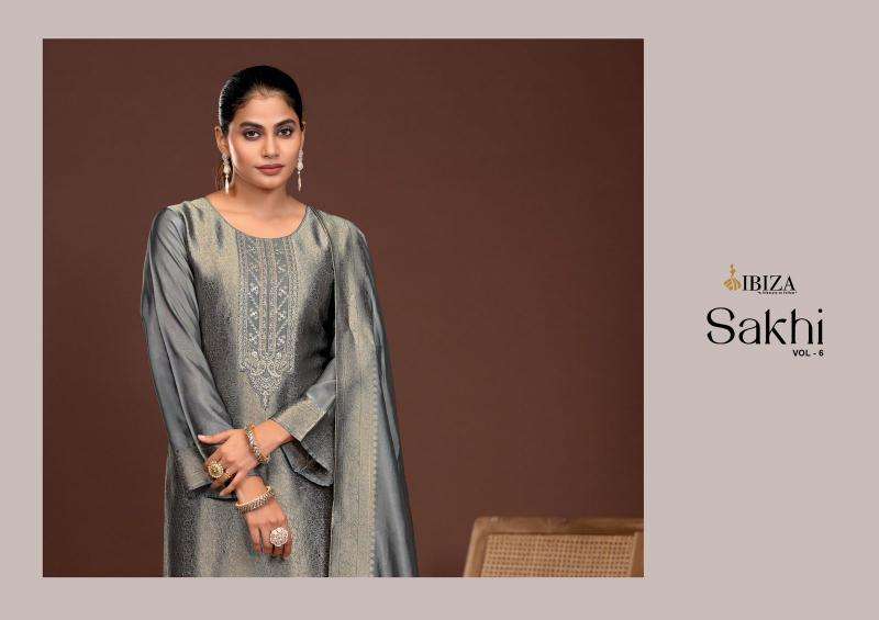 ibiza sakhi vol 6 series 1521-1524 PURE BANGLORY SILK JACQUARD wholesale salwar kameez in surat