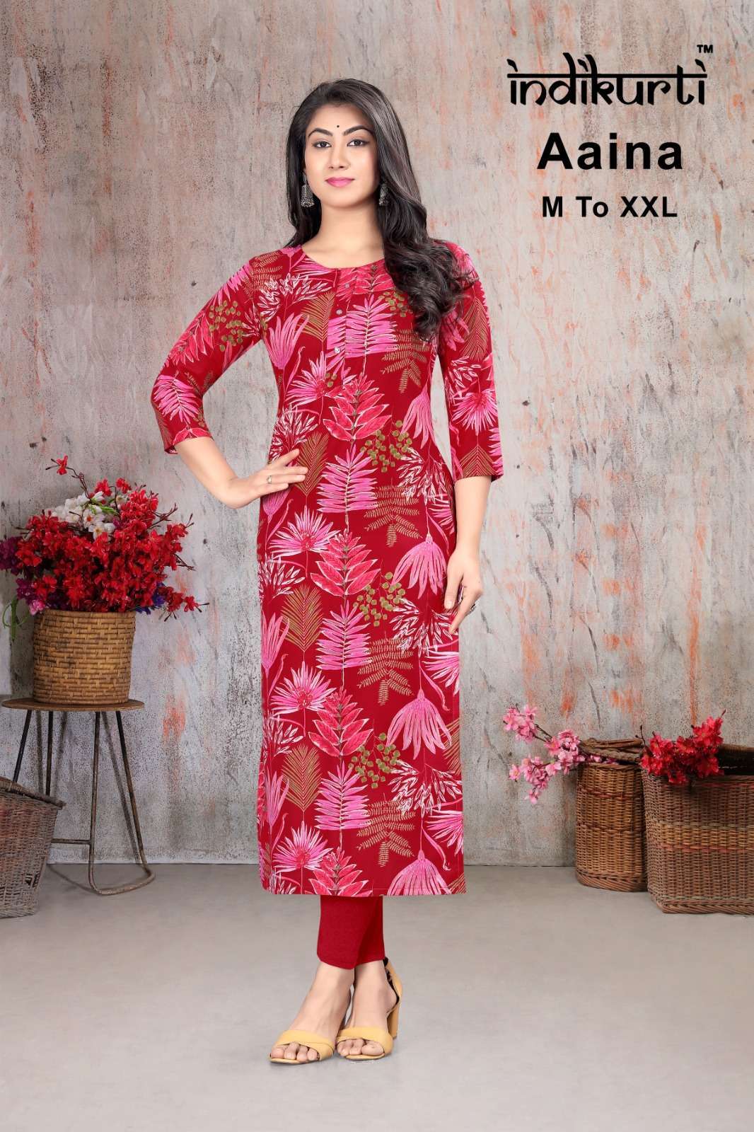 indikurti aaina vol 1 RAYON wholesale kurti in surat 