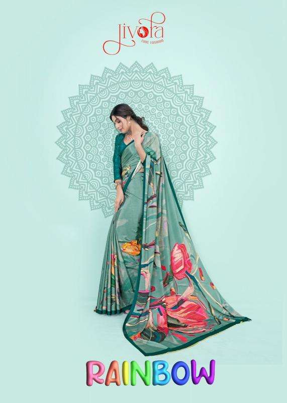 jivora luke rainbow series 5001-5010 CRAPE SILK Wholesale Saree in Surat