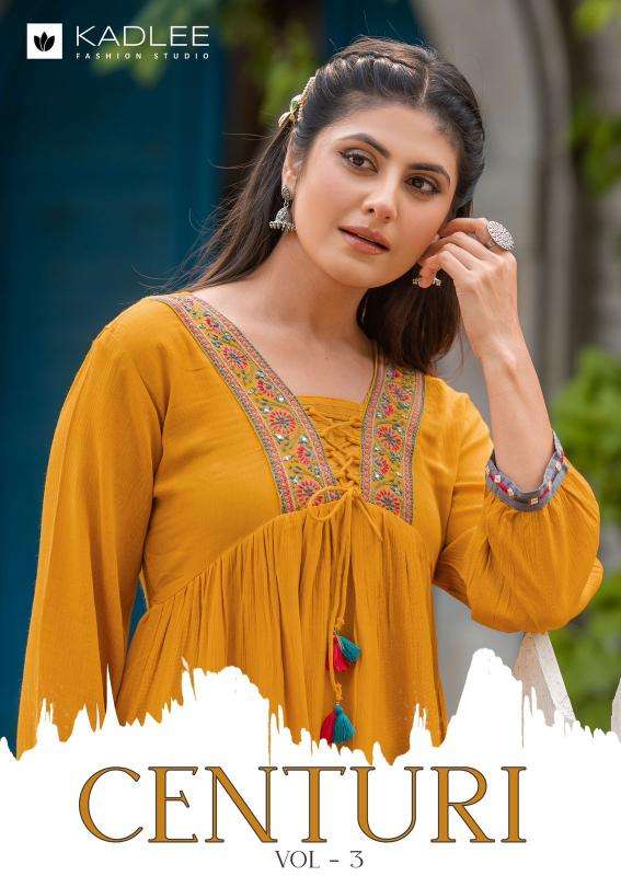 kadlee centuri vol 3 series 2013-2018 Rayon Wholesale kurti in Surat