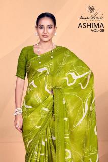 kashvi ashima vol 8 series 801-808 Dull moss Wholesale Saree in Surat