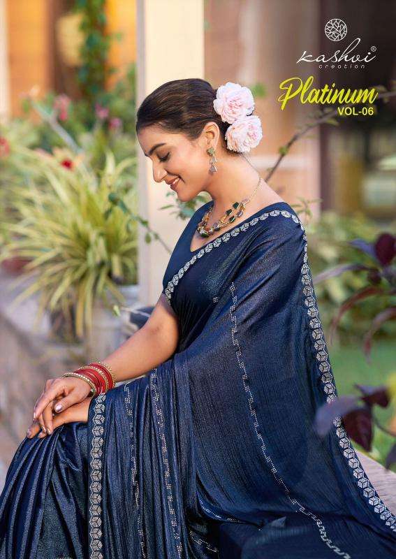 kashvi platinum vol 6 series 601-608 SILK Wholesale Saree in Surat