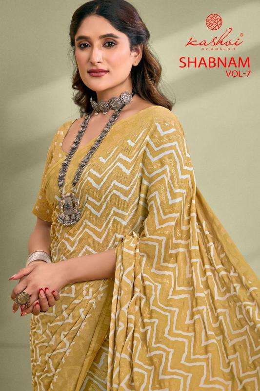 kashvi shabnam vol 7 series 701-708 Dull moss wholesale saree in surat 