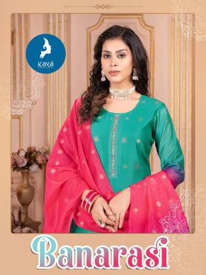 kaya banarasi series 01-06 CHANDERI JACQUARD Wholesale Salwar Kameez in Surat