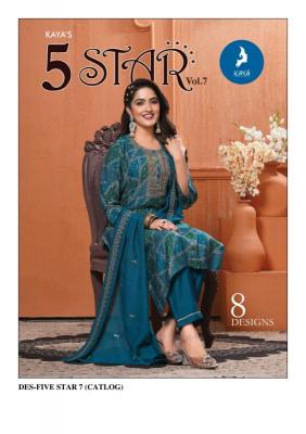 kaya five star vol 7 series 701-708 CHANDERI Wholesale Salwar Kameez in Surat