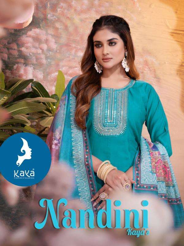 kaya nandini series 01-08 Roman Silk Wholesale Salwar Kameez in Surat