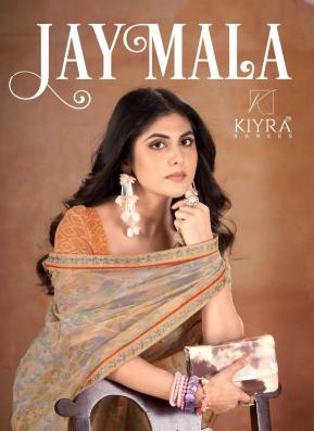 kiyra jaymala series 1001-1006 BABER GEORGETTE  Wholesale Saree in Surat