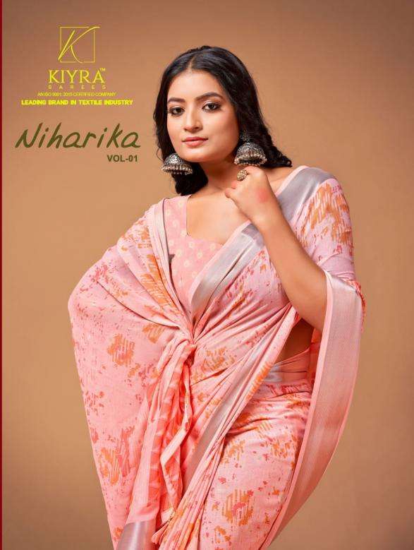 kiyra niharika vol 1 series 1001-1005 FANCY wholesale saree in surat 