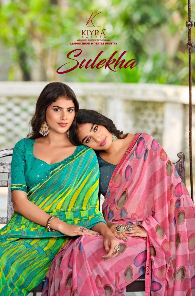 kiyra sulekha series 1001-1008 HEAVY WEIGHTLESS Wholesale Saree in Surat