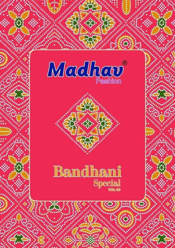 madhav fashion bandhani special vol 3 series 3001-3010 COTTON wholesale salwar kameez in surat