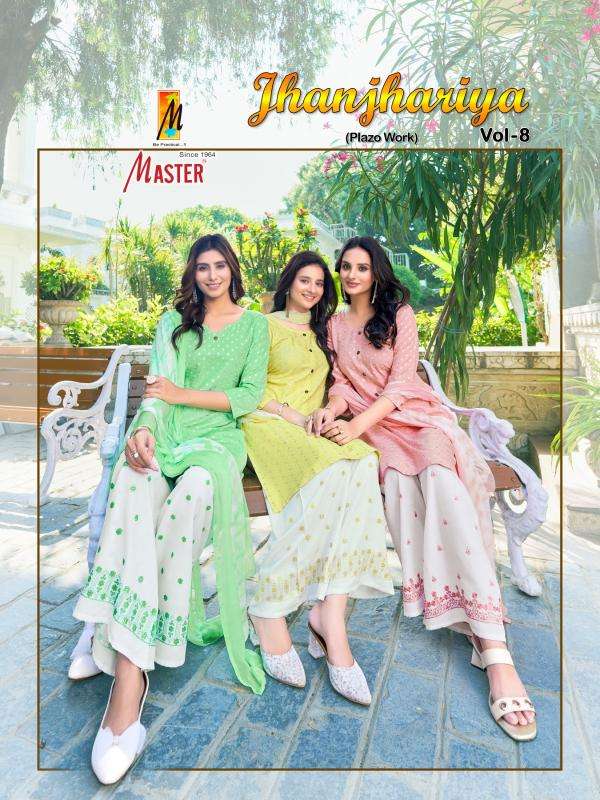 master jhanjhariya vol 8 series 801-808 RAYON Wholesale Salwar Kameez in Surat