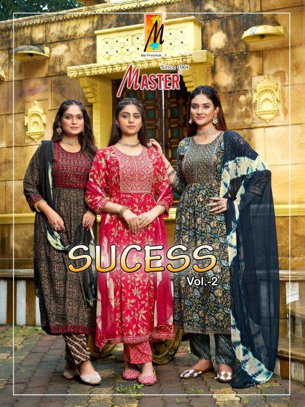 master sucess vol 2 series 201-208 RAYON Wholesale Salwar Kameez in Surat