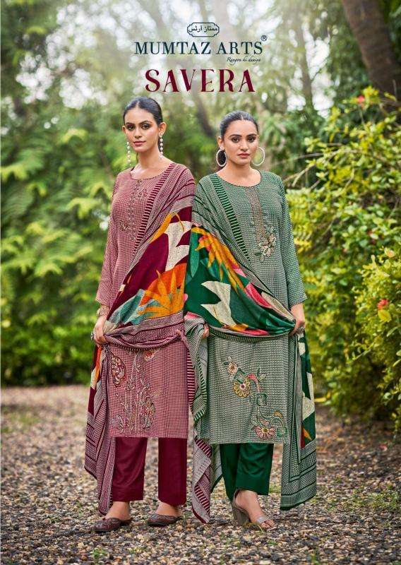 mumtaz arts savera series 6001-6004 VISCOSE PASHMINA Wholesale Salwar Kameez in Surat