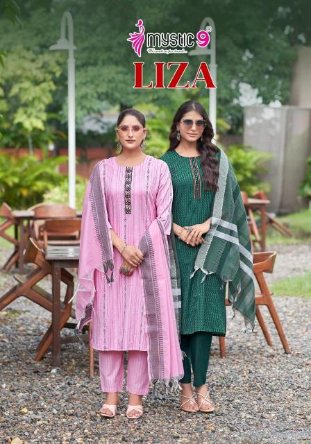 Mystic9 Liza Vol-1 series 1001-1008  Pure Handloom Cotton Wholesale Salwar Kameez in Surat