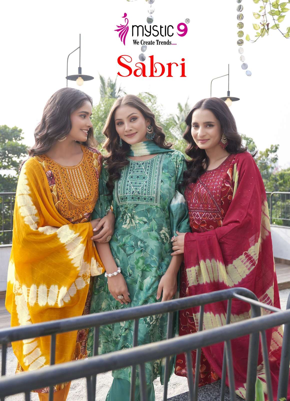 Mystic9 Sabri series 4001-4008 Heavy Rayon wholesale salwar kameez in surat