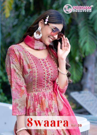 poonam swaara vol 9 series 9001-9008 HEAVY CAPSULE FOIL Wholesale Salwar Kameez in Surat