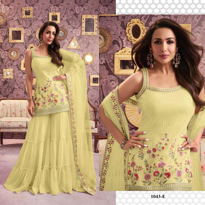 PR 9STAR FASHION YASMIN series 1043 HEAVY FOX GEORGETTE Wholesale Salwar Kameez in Surat