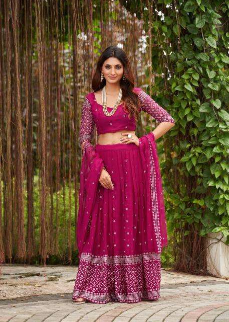 Pr 9star Nice vol-2 GEORGETTE wholesale lehenga in surat 