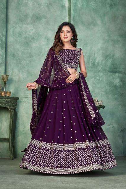 Pr 9star Nice vol-3 GEORGETTE wholesale lehenga in surat 