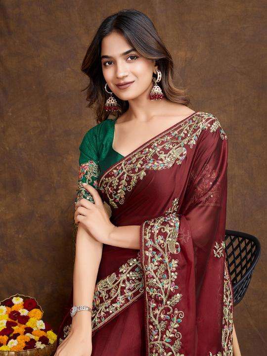 pr asopalav Rangoli Silk Wholesale Saree in Surat