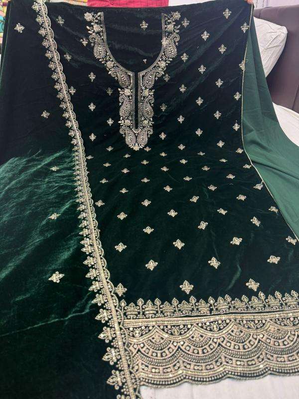 pr nirjala velvet winter special fancy salwar kameez for ladies