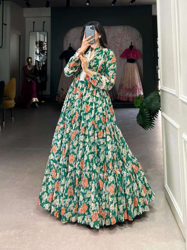 pr ynf5012 readymade classic georgette printed gown