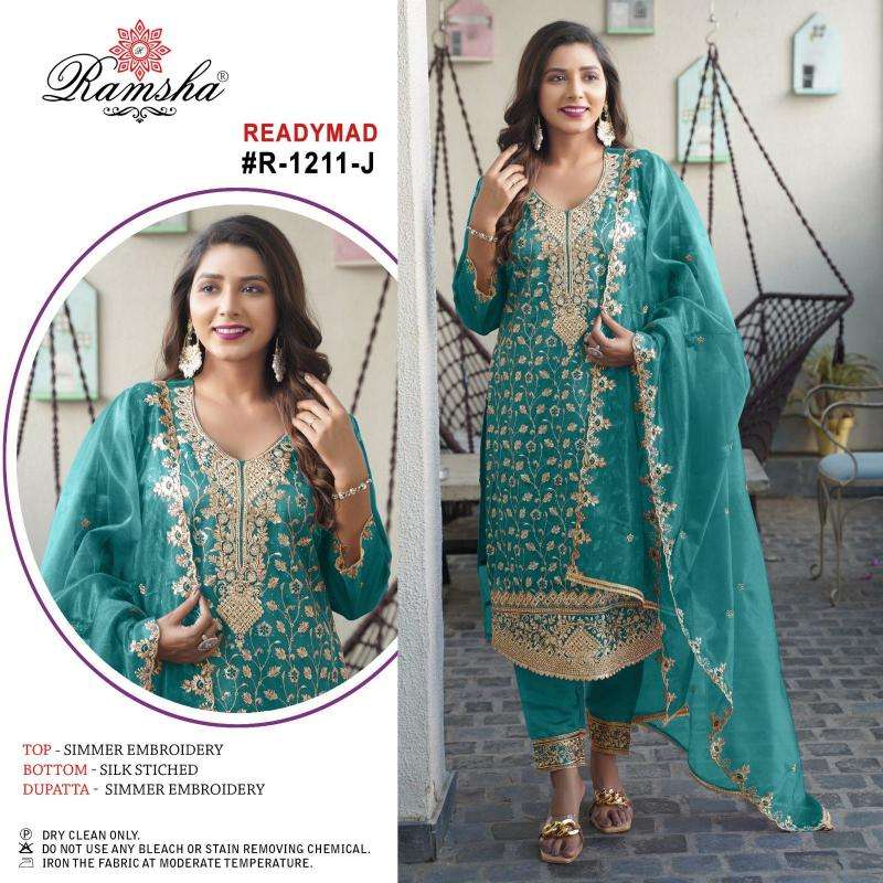 ramsha 1211 nx ijkl SIMMER EMBROIDERY wholesale salwar kameez in surat