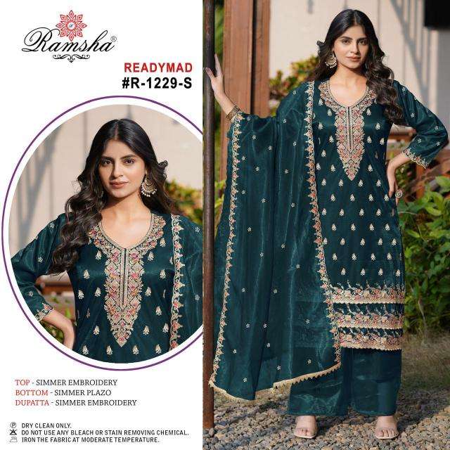 ramsha 1229 nx qrst SIMMER EMBROIDERY wholesale salwar kameez in surat