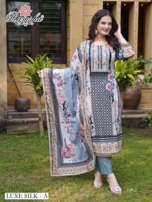 ramsha luxe silk WITH ADDITIONAL WORK Wholesale Salwar Kameez in Surat