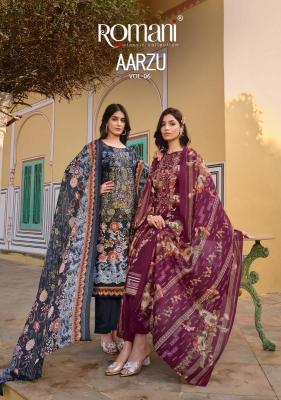 romani aarzu vol 6 series 1089001-1089008 Premium Soft Cotton Wholesale Salwar Kameez in Surat