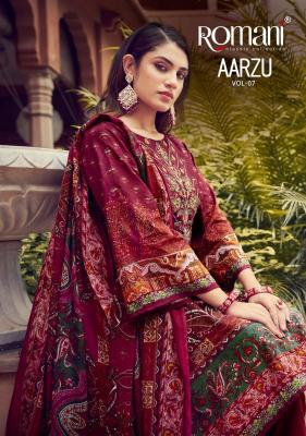 romani aarzu vol 7 series 1090001-1090008 Premium Soft Cotton Wholesale Salwar Kameez in Surat