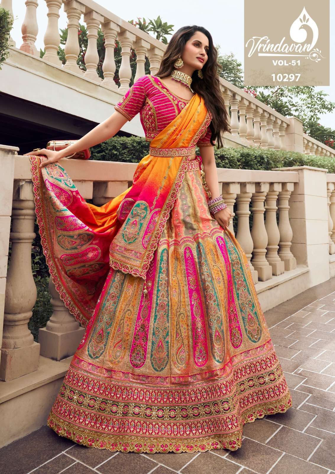 Royal Vrindavan Vol-51 Banarasi Silk Wholesale Lehenga in Surat