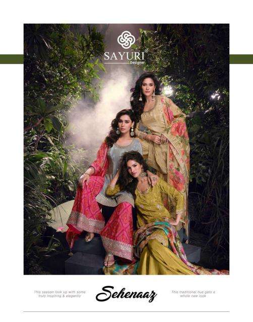 sayuri sehenaaz series 5709-5711 PREMIUM REAL SIMAR Wholesale Salwar Kameez in Surat