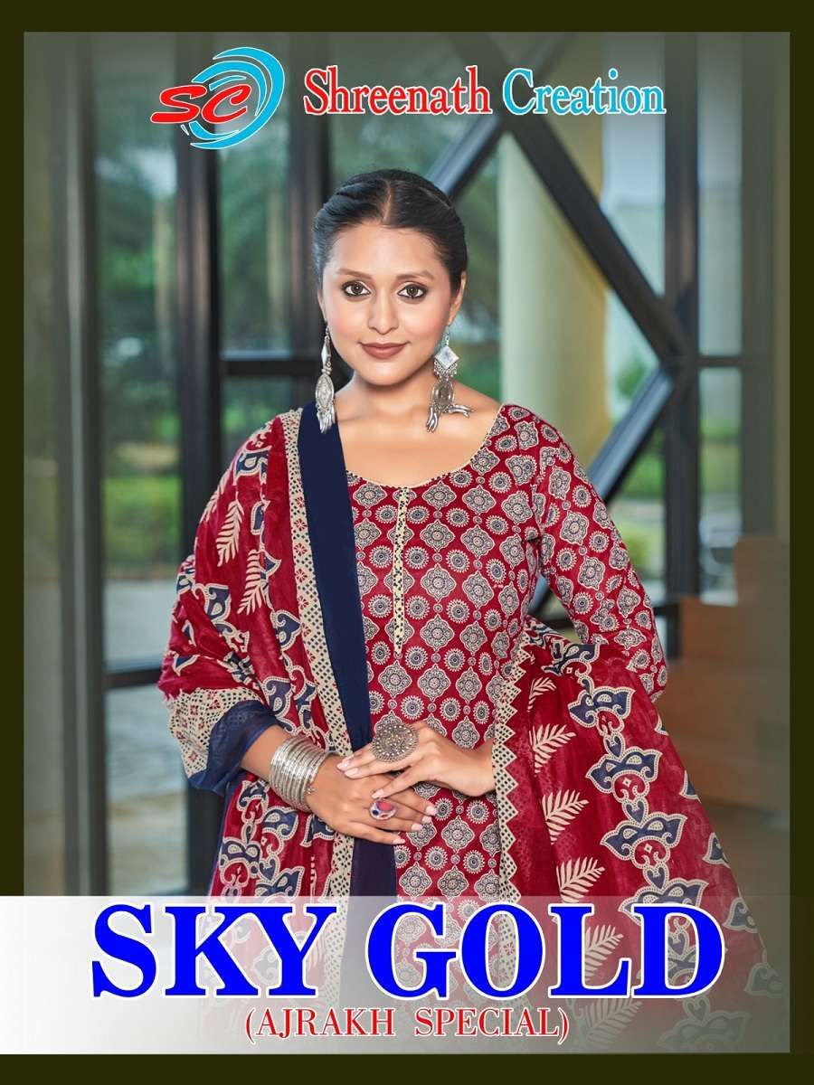 SC Sky Gold Vol-1 series 101-112  Pure Cotton wholesale salwar kameez in surat