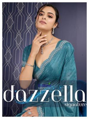 sethnic lifestyle dazzella series 56001-56004 Ice Georgette Wholesale Saree in Surat